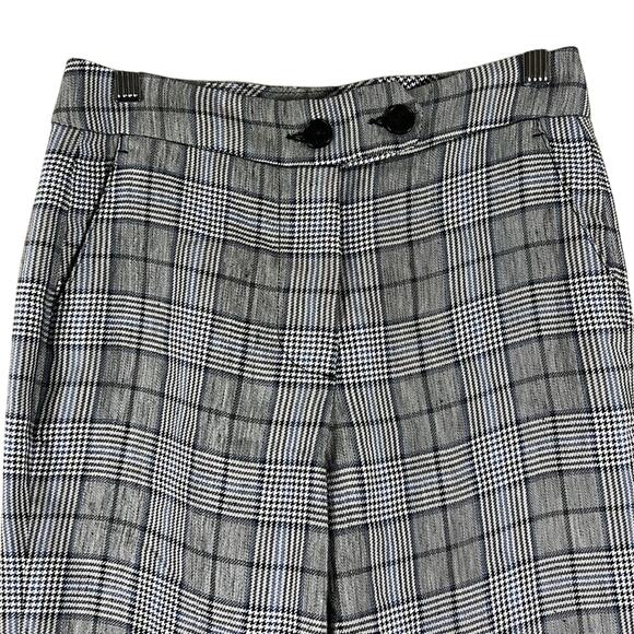 Ei8ht Dreams NWT Gray Linen Blend Hounstooth Cropped Pants - Picture 2 of 5